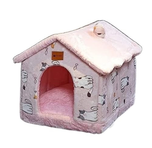 Hundebett Katzenbett Pet House Faltbares Schlafbett Warmes Katzennest Hundehütte Bett Kätzchenhöhle Sofa Welpenmatte All Seasons Universal Pet House HundeköRbchen Hundekissen ( Color : E , Size : 44*3 von ANIIC