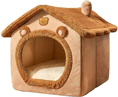 Hundehaus für Hunde und Katzen für den Innenbereich, warm und weich, kleine bis mittelgroße Hunde, warm im Winter (S) von ANIIMAL AND GARDENING