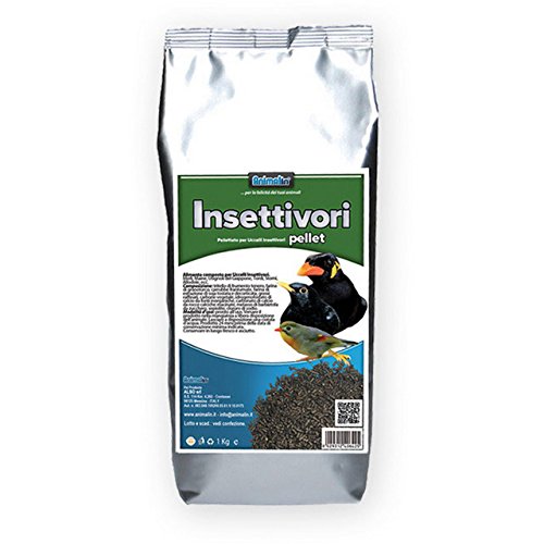Futtermittel Mix insettivori Pellet 1 kg Lebensmittel für Blackbird Zeisige Maine Blendwerk von ANIMALIN