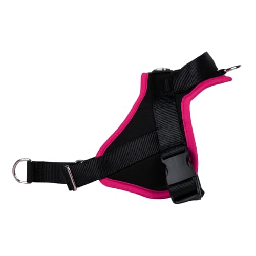 Hundegeschirr Classic | Zugentlastung | mit Kontrollgriff | Multifunktional | Europäische Herstellung | Fuchsia | Größe M Hundegeschirr Classic | Zugentlastung | mit Kontrollgriff | Multifunktional | Europäische Herstellung | Fuchsia | Größe M von ANIMALIN