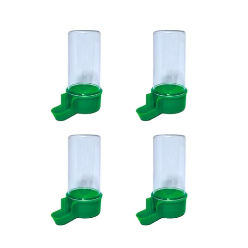 ANIMALPLAST 4 Stück 200 ml Vogelwasserspender, Vogelfutterspender, Vogelkäfig, hängender automatischer Wassersamenspender, geeignet für kleine bis mittelgroße Vögel (Kristall-Grün, breites Netz) ANIMALPLAST 4 Stück 200 ml Vogelwasserspender, Vogelfutterspender, Vogelkäfig, hängender automatischer Wassersamenspender, geeignet für kleine bis mittelgroße Vögel (Kristall-Grün, breites Netz) von ANIMALPLAST