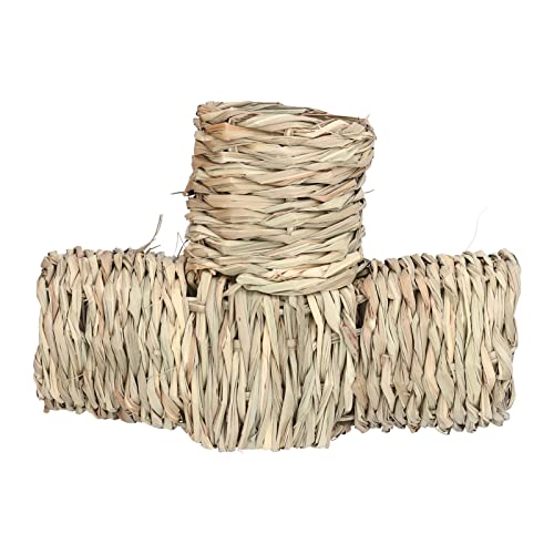 ANKROYU Grassunnel Spielzeug Hideaway Safe Fun Exploration Strohhaus mit Vier offenen Eingängen für Hamsters Ratten Frettchen Meerschweinchen kleine Haustiere ANKROYU Grassunnel Spielzeug Hideaway Safe Fun Exploration Strohhaus mit Vier offenen Eingängen für Hamsters Ratten Frettchen Meerschweinchen kleine Haustiere von ANKROYU