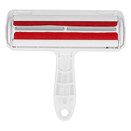 ANKROYU Haustierhaarentfernung Pinsel Effizienter schwimmender Haarreiner Roller Multifunktionales Zwei -Wege -Design für Katzen Hunde Möbel Abs Kunststoff 19.5x18x20.7cm Leicht tragbar (Red) von ANKROYU