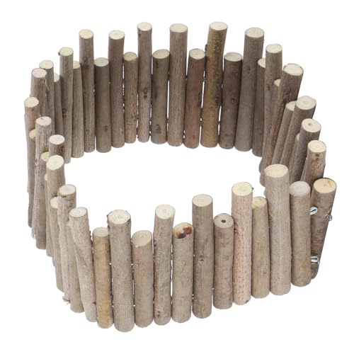 ANKROYU Holzzaun für Hamster, Holzbrücke für Nager, Ratte Holzleiter Spielzeug Natürliches Versteck für Kleintiere(40cm) von ANKROYU