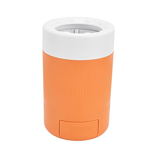 ANKROYU Hundepfoten Reiniger tragbarer Haustierpfoten Waschmaschine Tasse Leichtes Hund Füße Reinigungswerkzeug für Heimreise Safe Haltbares Abs Material leicht sauberes Design für Hunde (Orange) von ANKROYU