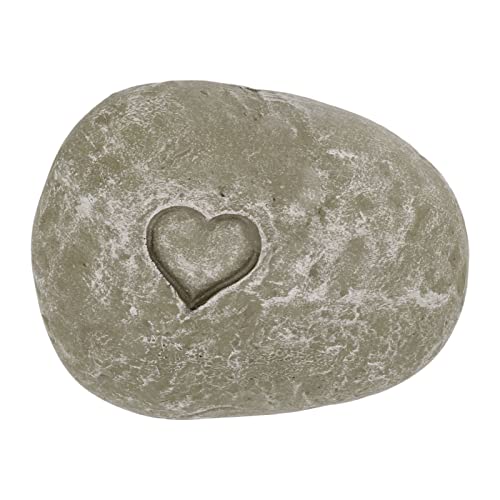 ANKROYU Pet Memorial Garden Stone DIY Schriftzug Simulation Kieselsteine ​​Haustier -Grabmarker für Hunde Katzen im Freien Rasengartenharz Material Wetterfest (Liebesstein -Moos Farbe) von ANKROYU