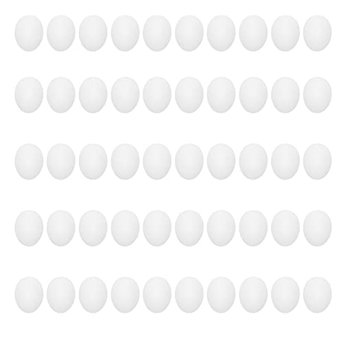 ANKROYU Plastik gefälschte Taubene Eier Simulation Feste künstliche Eier für Vogelzüchtung Ökofreundlicher sicheres sicheres Material 50pcs Pack von ANKROYU