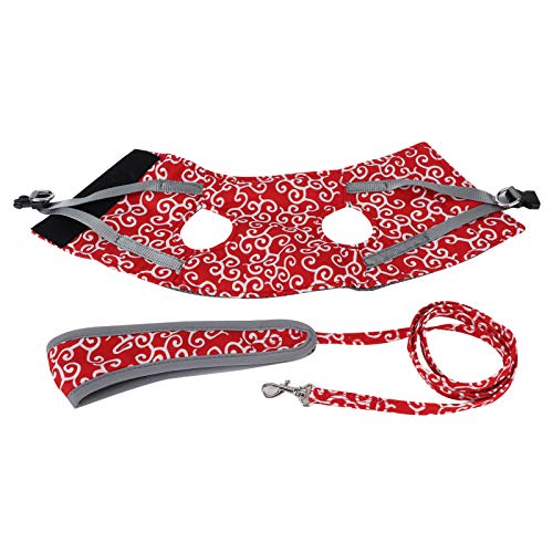 Atmungsaktives Haustier -Leinenweste verhindern Fluchtwanderkleidungsset für Katze und Kleiner Hund Bequeme dauerhafte Kleidung, die resistente verstellbare japanische Modekleid (Xs) von ANKROYU