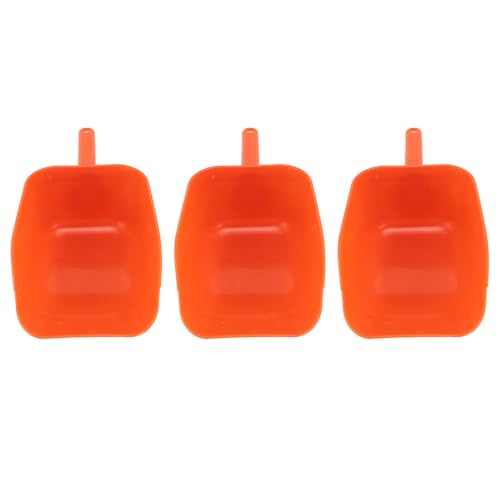 Kunststoff -Futterschaufel -Schaufel -Premium Langleichter Leichter multifunktionales Fütterungsinstrument für das Viehgeflügel 3pcs Set Größe 23 cm x 15,5 cm x 9 cm von ANKROYU