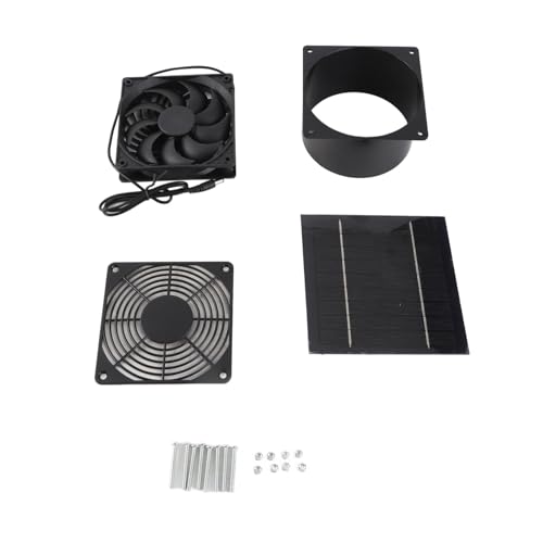 Solarbetriebener Auspuffventilator Professioneller effizienter Energiesparung Solarantrieb Duct Lüfter für Externe Dachboden Hundehaus Schuppen Hühner Coop 5W Polykristalline Solarbetriebener Auspuffventilator Professioneller effizienter Energiesparung Solarantrieb Duct Lüfter für Externe Dachboden Hundehaus Schuppen Hühner Coop 5W Polykristalline von ANKROYU