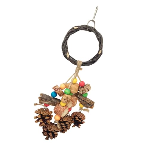 ANMITI Multifunktionales Holz Vogelspielzeug Für Bewegung Kaut Klettern Schwingaktivität Sortierte Perlen Entwerfen Sie Holzvogelspielzeug Mit Tincone Und Perlen ANMITI Multifunktionales Holz Vogelspielzeug Für Bewegung Kaut Klettern Schwingaktivität Sortierte Perlen Entwerfen Sie Holzvogelspielzeug Mit Tincone Und Perlen von ANMITI