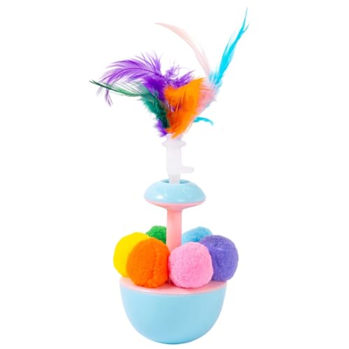 ANMITI Wobbler Teaser Toy Witzige Neckende Pompons Lustiges Training Teaser Spielzeug Für Katzen Mit Wackeln von ANMITI