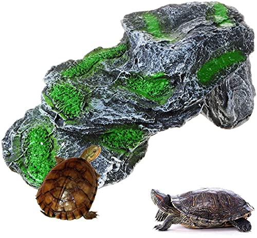 ANMOO Schildkröte Basking Plattform, Reptilien, Terrasse, Kunstharz, Schildkröte, Kletterplattform, Aqua Landschaft Ornament für Aquarium von ANMOO