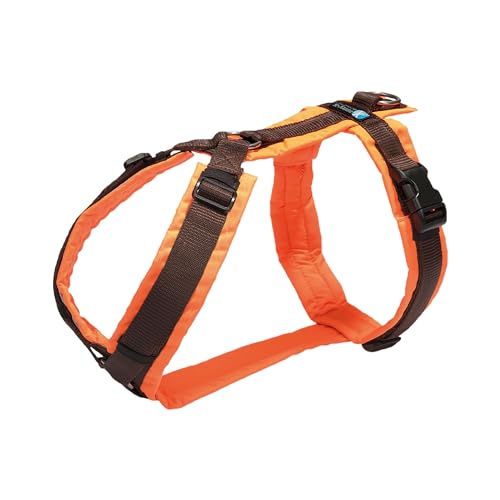 ANNYX Brustgeschirr Protect - Leuchtorange/braun Gr. M von anny-x