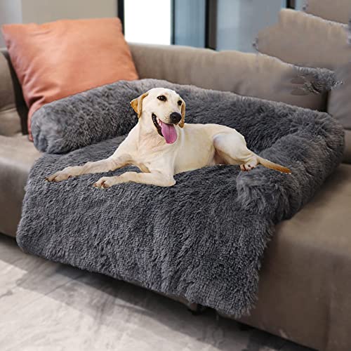 ANQI Orthopädisches Hundebett für Kleine Mittlere Große Hunde,Plüsch Hundesofa Hundekörbchen mit Abnehmbarem Bezug,Weiches Flauschig hundekissen,waschbare Hundesofa,XXL Hundematte Tierbett von ANQI