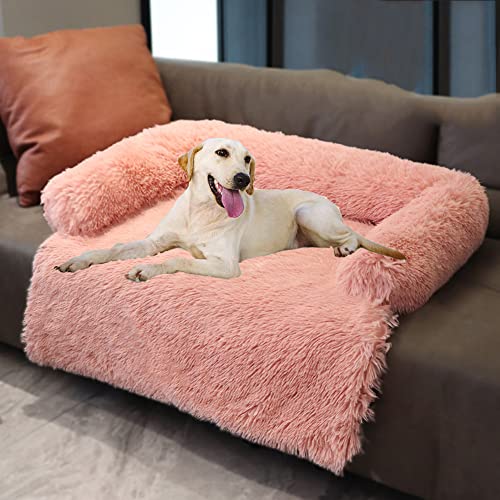 ANQI Orthopädisches Hundebett für Kleine Mittlere Große Hunde,Plüsch Hundesofa Hundekörbchen mit Abnehmbarem Bezug,Weiches Flauschig hundekissen,waschbare Hundesofa,XXL Hundematte Tierbett von ANQI