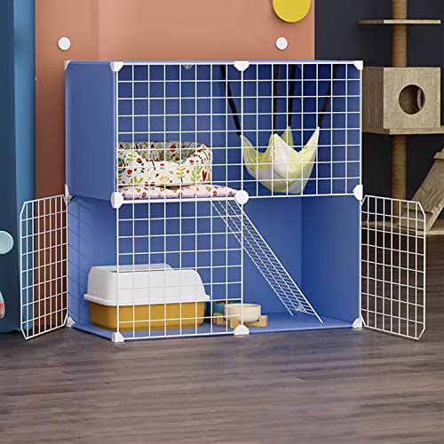 ANSNOW 2-Stöckiger Katzenkäfigträger, Katzenkäfige Für Hauskatzen, Katzenschrank, Katzenlaufstall, Haustierlaufstall Groß, Mit Katzennest + Hängematte + Katzentoilette + Katzennapf, Für 1–3 Katzen/B ANSNOW 2-Stöckiger Katzenkäfigträger, Katzenkäfige Für Hauskatzen, Katzenschrank, Katzenlaufstall, Haustierlaufstall Groß, Mit Katzennest + Hängematte + Katzentoilette + Katzennapf, Für 1–3 Katzen/B von ANSNOW