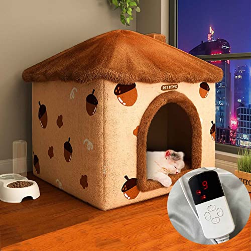 ANSNOW Beheiztes Katzenbett Mit Timer, Katzenhaus Im Freien Für Den Winter, Hundehütte, Weiches Schwammmaterial, Abnehmbar Und Leicht Zu Reinigen/B/40 * 50 * 53Cm ANSNOW Beheiztes Katzenbett Mit Timer, Katzenhaus Im Freien Für Den Winter, Hundehütte, Weiches Schwammmaterial, Abnehmbar Und Leicht Zu Reinigen/B/40 * 50 * 53Cm von ANSNOW