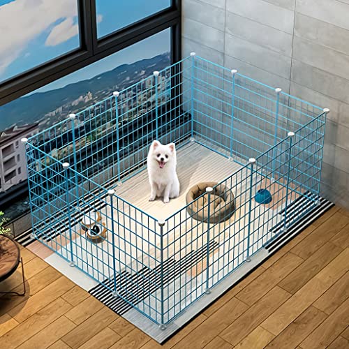 ANSNOW Erhöhter Hundezaun Für Den Innenbereich, Großer Diy-Katzenkäfig, Katzenzaun Für Den Innenbereich, Abnehmbarer Metalldraht, Hundekäfigkiste, Geeignet Für Alle Arten Von Kleintieren/Eine Farbe/ von ANSNOW