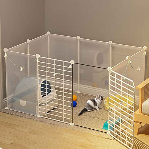 ANSNOW Faltbarer Laufstall Für Haustiere, Welpen, Hunde Und Katzen, Kleintier-Spielzaun, Haustier-Hundekäfig, 360° Transparentes Oberlicht-Design, Außen/Innen, Weiß/Eine Farbe/111 * 75 * 47Cm-A ANSNOW Faltbarer Laufstall Für Haustiere, Welpen, Hunde Und Katzen, Kleintier-Spielzaun, Haustier-Hundekäfig, 360° Transparentes Oberlicht-Design, Außen/Innen, Weiß/Eine Farbe/111 * 75 * 47Cm-A von ANSNOW