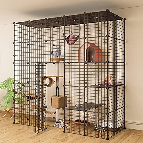 ANSNOW Frettchenkäfig, Katzenlaufstall, Katzenhaus, Drahthütten, Kleintierkäfig, Kiste Für Kätzchen, Meerschweinchen, Ideal Für 1–4 Katzen, 183 X 75 X 182 cm ANSNOW Frettchenkäfig, Katzenlaufstall, Katzenhaus, Drahthütten, Kleintierkäfig, Kiste Für Kätzchen, Meerschweinchen, Ideal Für 1–4 Katzen, 183 X 75 X 182 cm von ANSNOW