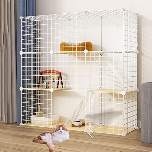 ANSNOW Großer Katzenkäfig, DIY-Katzenlaufstall Für Den Innenbereich, Katzenhütten Für Hauskatzen, DIY-Katzenkäfig-Laufstall Für Den Innenbereich, Abnehmbare Zwinger Aus Metalldraht, Großer Übungsber ANSNOW Großer Katzenkäfig, DIY-Katzenlaufstall Für Den Innenbereich, Katzenhütten Für Hauskatzen, DIY-Katzenkäfig-Laufstall Für Den Innenbereich, Abnehmbare Zwinger Aus Metalldraht, Großer Übungsber von ANSNOW