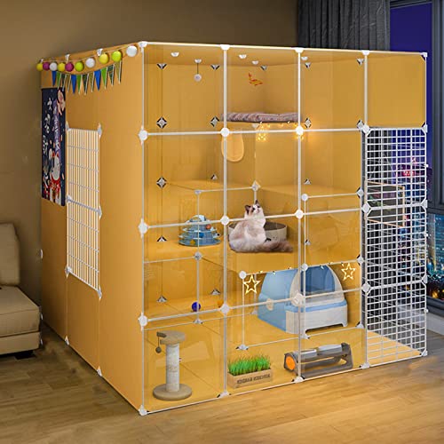 ANSNOW Großer Katzenkäfig, Katzengehege Für Den Innenbereich, Haustierkäfige Für Katzen, Hundekäfig Hd-Katzenkäfig Für Den Innenbereich, Katzengehege Im Diy-Design, Schwarzer Kätzchen-Laufstall Für ANSNOW Großer Katzenkäfig, Katzengehege Für Den Innenbereich, Haustierkäfige Für Katzen, Hundekäfig Hd-Katzenkäfig Für Den Innenbereich, Katzengehege Im Diy-Design, Schwarzer Kätzchen-Laufstall Für von ANSNOW