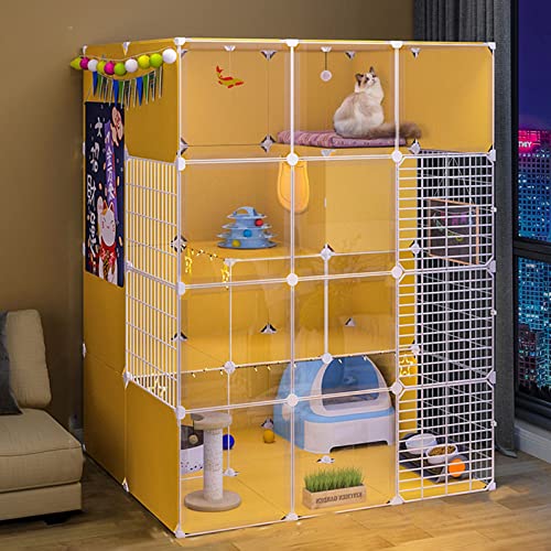 ANSNOW Großer Katzenkäfig, Katzengehege Für Den Innenbereich, Haustierkäfige Für Katzen, Hundekäfig Hd-Katzenkäfig Für Den Innenbereich, Katzengehege Im Diy-Design, Schwarzer Kätzchen-Laufstall Für ANSNOW Großer Katzenkäfig, Katzengehege Für Den Innenbereich, Haustierkäfige Für Katzen, Hundekäfig Hd-Katzenkäfig Für Den Innenbereich, Katzengehege Im Diy-Design, Schwarzer Kätzchen-Laufstall Für von ANSNOW