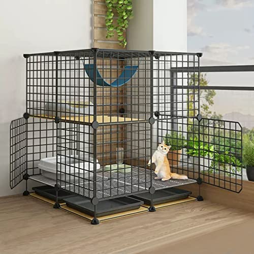 ANSNOW Großer Katzenkäfig, Katzenhäuser Für Hauskatzen, Katzenkäfig, Diy-Katzenlaufstall, Innenbereich, Abnehmbarer Metalldraht, Kätzchenzwinger, Kiste, Kleintierkäfig, Zusammengebaute Katzengehege, ANSNOW Großer Katzenkäfig, Katzenhäuser Für Hauskatzen, Katzenkäfig, Diy-Katzenlaufstall, Innenbereich, Abnehmbarer Metalldraht, Kätzchenzwinger, Kiste, Kleintierkäfig, Zusammengebaute Katzengehege, von ANSNOW