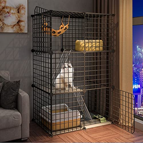 ANSNOW Großer Katzenkäfig Für Den Innenbereich, Diy-Katzenzaun, Abnehmbarer Hundekäfig Aus Metalldraht, Ideal Für 1–2 Katzen/Eine Farbe/75 * 39 * 109Cm ANSNOW Großer Katzenkäfig Für Den Innenbereich, Diy-Katzenzaun, Abnehmbarer Hundekäfig Aus Metalldraht, Ideal Für 1–2 Katzen/Eine Farbe/75 * 39 * 109Cm von ANSNOW