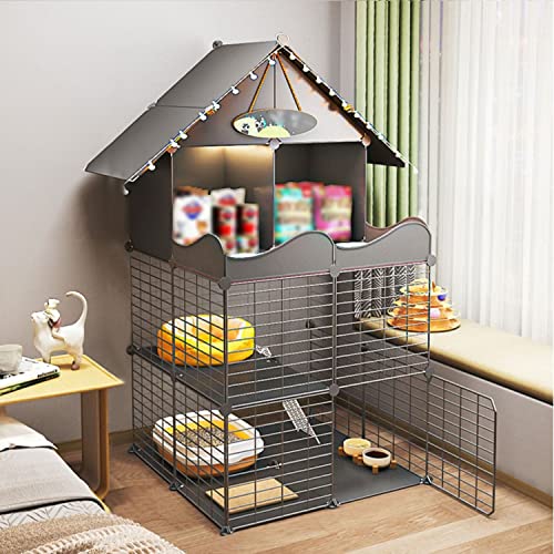 ANSNOW Großer Katzenkäfig-Laufstall, Katzenkäfige Für Katzen Im Innenbereich, Katzenkäfig Mit Türen, Gehegen Und Stufen, Verschlüsseltes Netzwerk, Katzenhütte Aus Metall, Großer Übungsplatz, Ideal F ANSNOW Großer Katzenkäfig-Laufstall, Katzenkäfige Für Katzen Im Innenbereich, Katzenkäfig Mit Türen, Gehegen Und Stufen, Verschlüsseltes Netzwerk, Katzenhütte Aus Metall, Großer Übungsplatz, Ideal F von ANSNOW