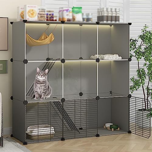 ANSNOW Haustierkäfige, Laufstall Für Katzen, Zusammengebaute Katzengehege, DIY-Haustierhaus Für Den Innenbereich, Abnehmbare Katzengehege Im Freien, Katzenwohnung, Katzenkäfigzubehör/42,1" L * 14,6" ANSNOW Haustierkäfige, Laufstall Für Katzen, Zusammengebaute Katzengehege, DIY-Haustierhaus Für Den Innenbereich, Abnehmbare Katzengehege Im Freien, Katzenwohnung, Katzenkäfigzubehör/42,1" L * 14,6" von ANSNOW