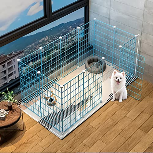 ANSNOW Hundezaun Für Den Innenbereich Mit Tür, Großer DIY-Katzenkäfig, Hundezaun Für Den Innenbereich, Abnehmbarer Draht, Hundekäfig Für Alle Arten Von Kleintieren/Eine Farbe/Blau 75 * 147 * 47Cm ANSNOW Hundezaun Für Den Innenbereich Mit Tür, Großer DIY-Katzenkäfig, Hundezaun Für Den Innenbereich, Abnehmbarer Draht, Hundekäfig Für Alle Arten Von Kleintieren/Eine Farbe/Blau 75 * 147 * 47Cm von ANSNOW