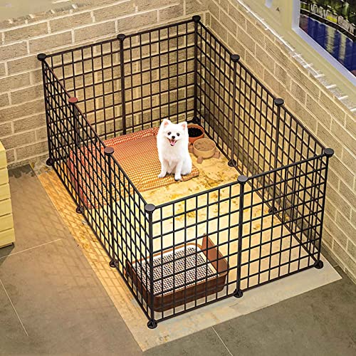 ANSNOW Kätzchengehege Aus Metall, Hundespielgehege Für Den Innenbereich Aus Metall, Laufgehege Für Haustiere, Laufgehege Für Kleintiere, Ideal Für Hunde/Katze/Kaninchen/Kätzchen/Hamster/Meerschweinc von ANSNOW