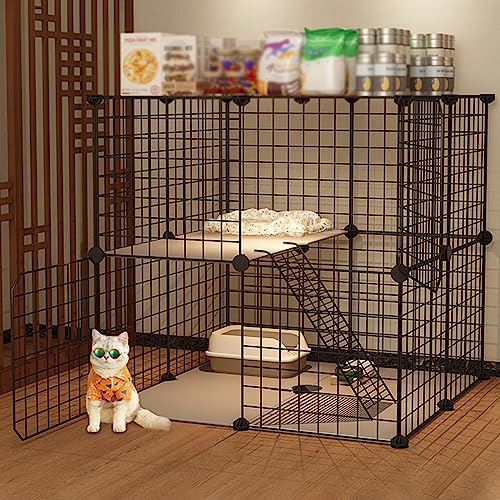 ANSNOW Kätzchenkäfig Für Hauskatzen, Abnehmbarer Katzenlaufstall, Kleintierhaus, Katzenkäfig 29,5" L X 29,5" B X 28,7" H, Zusammengebaute Katzengehege, Frettchenkäfig, Kaninchenstall/a ANSNOW Kätzchenkäfig Für Hauskatzen, Abnehmbarer Katzenlaufstall, Kleintierhaus, Katzenkäfig 29,5" L X 29,5" B X 28,7" H, Zusammengebaute Katzengehege, Frettchenkäfig, Kaninchenstall/a von ANSNOW
