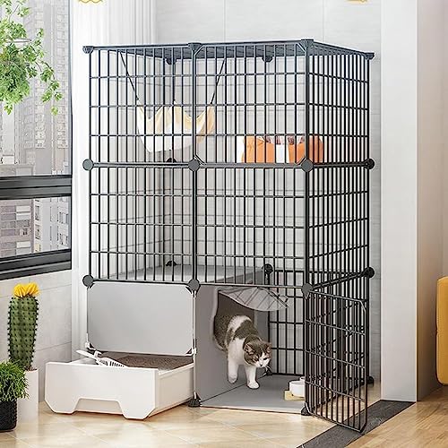 ANSNOW Katzenfallenkäfig, Große Katzenkäfige Für Den Innenbereich, Diy-Katzenlaufstall Abnehmbar, Katzenhaus Für Katzen Im Freien, Für 1–2 Katzen/49Cm ANSNOW Katzenfallenkäfig, Große Katzenkäfige Für Den Innenbereich, Diy-Katzenlaufstall Abnehmbar, Katzenhaus Für Katzen Im Freien, Für 1–2 Katzen/49Cm von ANSNOW