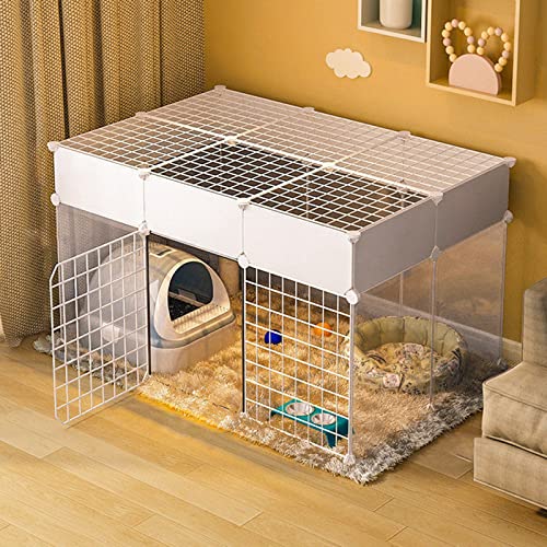 ANSNOW Katzengehege, Katzenhütte, Katzentransportbox Hart, Katzenkäfig Im Freien, Katzenkäfig Im Freien, Katzenkäfig-Laufstall, 360° Transparentes Design/111Cm*75Cm*65Cm - B ANSNOW Katzengehege, Katzenhütte, Katzentransportbox Hart, Katzenkäfig Im Freien, Katzenkäfig Im Freien, Katzenkäfig-Laufstall, 360° Transparentes Design/111Cm*75Cm*65Cm - B von ANSNOW