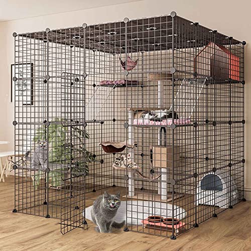 ANSNOW Katzengehege Im Freien In Der Tierhandlung, Faltbarer Katzenkäfig Für Die Katzenausstellung, Katzenkäfig Für Cottage/Zuhause/Außen/Innen/Balkon ANSNOW Katzengehege Im Freien In Der Tierhandlung, Faltbarer Katzenkäfig Für Die Katzenausstellung, Katzenkäfig Für Cottage/Zuhause/Außen/Innen/Balkon von ANSNOW