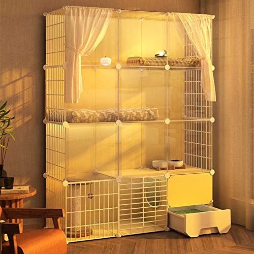 ANSNOW Katzenhäuser Für Katzen Im Freien, Katzenvilla Für Den Innenbereich Mit Geschlossener Katzentoilette, Zubehör Für Katzenkäfige, Katzenspielgehege Für Den Innenbereich, Supergroßer Raum, Belas ANSNOW Katzenhäuser Für Katzen Im Freien, Katzenvilla Für Den Innenbereich Mit Geschlossener Katzentoilette, Zubehör Für Katzenkäfige, Katzenspielgehege Für Den Innenbereich, Supergroßer Raum, Belas von ANSNOW