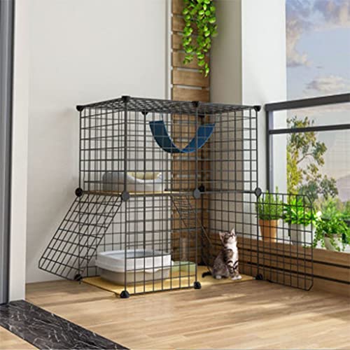 ANSNOW Katzenhaus, Katzenkäfig, Katzenzaun Mit Vordertür, Verschiedene Größen Zur Auswahl, Diy-Zwingerbox, Sportplatz, Geeignet Für 1–2 Katzen/75 * 49 * 73Cm ANSNOW Katzenhaus, Katzenkäfig, Katzenzaun Mit Vordertür, Verschiedene Größen Zur Auswahl, Diy-Zwingerbox, Sportplatz, Geeignet Für 1–2 Katzen/75 * 49 * 73Cm von ANSNOW