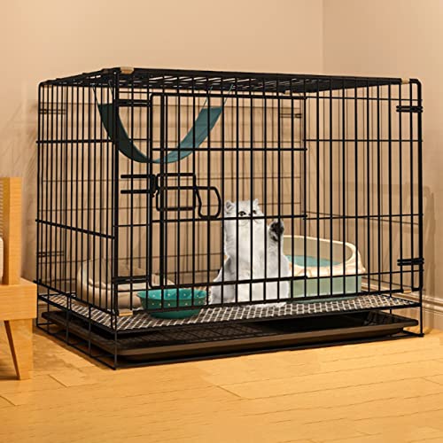 ANSNOW Katzenhütte, Hundekäfige Mittlerer Größe, Katzengehege, Metallnetz, Faltbare Katzenkäfige, Katzenkäfig, Mit Bodenschale/50Cm*35Cm*40Cm ANSNOW Katzenhütte, Hundekäfige Mittlerer Größe, Katzengehege, Metallnetz, Faltbare Katzenkäfige, Katzenkäfig, Mit Bodenschale/50Cm*35Cm*40Cm von ANSNOW