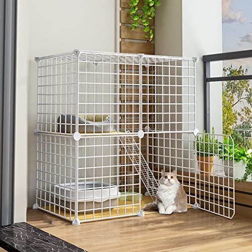 ANSNOW Katzenkäfig, Großes Diy-Haustierhaus Für Den Innenbereich, Kleines Tierhaus, Abnehmbarer Katzenkäfig, Mehrere, Passend Für 1–2 Katzen, Weiß/75 * 49 * 73Cm ANSNOW Katzenkäfig, Großes Diy-Haustierhaus Für Den Innenbereich, Kleines Tierhaus, Abnehmbarer Katzenkäfig, Mehrere, Passend Für 1–2 Katzen, Weiß/75 * 49 * 73Cm von ANSNOW
