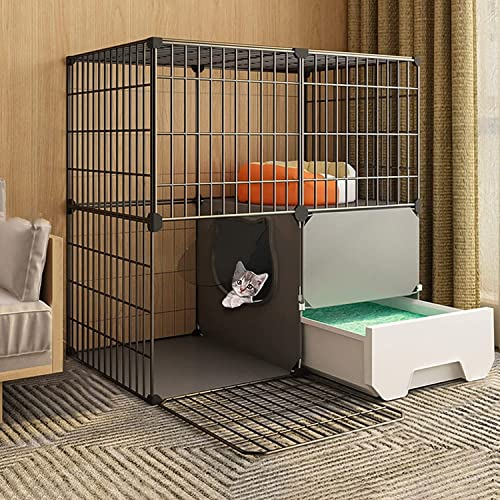 ANSNOW Katzenkäfig, Haustierkäfige Für Katzen Im Freien, Katzengehege, Katzenlaufstall, Katzengehege, Metallnetz, Katzenkäfige Für Den Innenbereich, Groß/111 cm * 111 cm * 65 cm - a ANSNOW Katzenkäfig, Haustierkäfige Für Katzen Im Freien, Katzengehege, Katzenlaufstall, Katzengehege, Metallnetz, Katzenkäfige Für Den Innenbereich, Groß/111 cm * 111 cm * 65 cm - a von ANSNOW