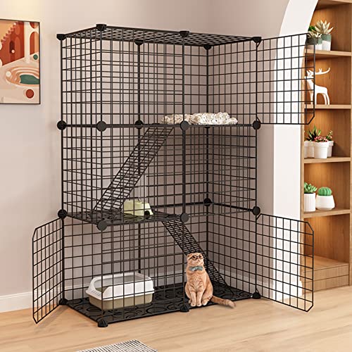 ANSNOW Katzenkäfig, Katzenhaus Im Freien, Hartschalen-Katzentransportbox, Katzenhaus Im Freien, Katzenlaufstall, Luxuriöses Katzenhaus Mit Mehreren Funktionen ANSNOW Katzenkäfig, Katzenhaus Im Freien, Hartschalen-Katzentransportbox, Katzenhaus Im Freien, Katzenlaufstall, Luxuriöses Katzenhaus Mit Mehreren Funktionen von ANSNOW