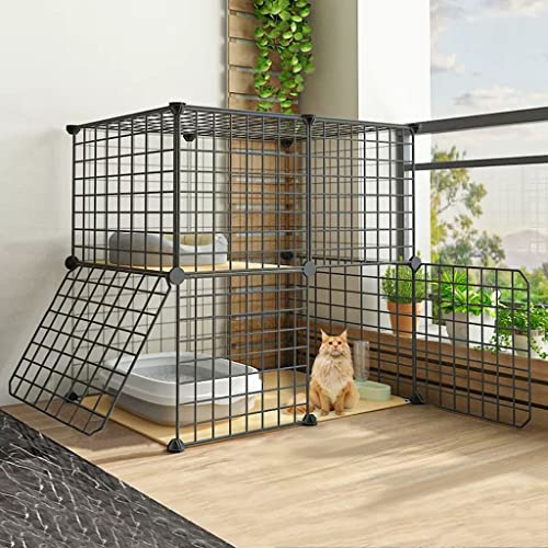 ANSNOW Katzenkäfig Für Den Innenbereich, Abnehmbarer Kleintierkäfig Aus Metall, Diy-Design, Kätzchen-Laufstall, Katzenkäfig, Großer Innenbereich Für Haustiere, Kleines Tierhaus, Abnehmbarer Laufstal ANSNOW Katzenkäfig Für Den Innenbereich, Abnehmbarer Kleintierkäfig Aus Metall, Diy-Design, Kätzchen-Laufstall, Katzenkäfig, Großer Innenbereich Für Haustiere, Kleines Tierhaus, Abnehmbarer Laufstal von ANSNOW