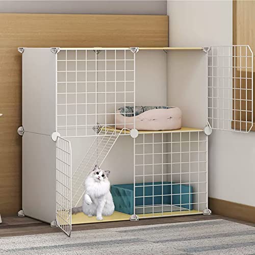 ANSNOW Katzenkäfig Für Den Innenbereich, Metall-Kleintierkäfig, Diy-Design, Kätzchen-Laufstall, Haustier-Laufstall, Katzenhütten Für Katzen, Katzenstreu + Hängematte + Katzentoilette Mit Schaufel + ANSNOW Katzenkäfig Für Den Innenbereich, Metall-Kleintierkäfig, Diy-Design, Kätzchen-Laufstall, Haustier-Laufstall, Katzenhütten Für Katzen, Katzenstreu + Hängematte + Katzentoilette Mit Schaufel + von ANSNOW
