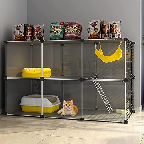 ANSNOW Katzenkäfig Für Den Innenbereich – Katzen-Laufstall, Chinchilla-Käfig, Kleintier-Laufstall, Nagetier-Chinchilla-Käfig Für Kätzchen, Welpen, Kaninchen, Übung/Schwarz/107 * 37 * 72Cm-A ANSNOW Katzenkäfig Für Den Innenbereich – Katzen-Laufstall, Chinchilla-Käfig, Kleintier-Laufstall, Nagetier-Chinchilla-Käfig Für Kätzchen, Welpen, Kaninchen, Übung/Schwarz/107 * 37 * 72Cm-A von ANSNOW
