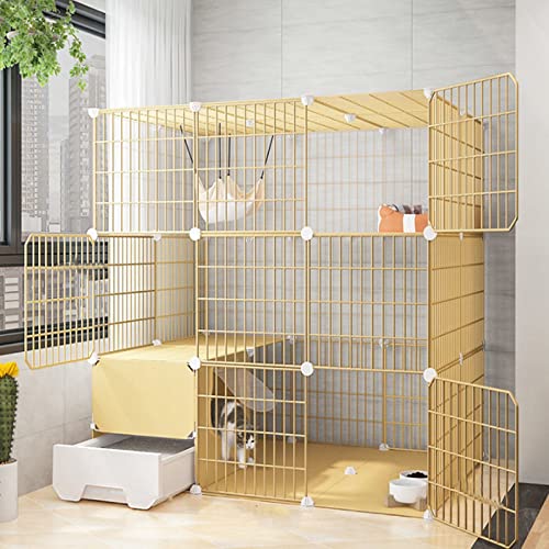 ANSNOW Katzenkäfige, Diy-Kleintierkäfig, Für Den Innenbereich, Große Haustierkiste, 2/3-Stöckiges Haustiergehege, Abnehmbarer, Extra Großer Katzenlaufstall, Katzen-Metallübungszaun, Geeignet Für Kät ANSNOW Katzenkäfige, Diy-Kleintierkäfig, Für Den Innenbereich, Große Haustierkiste, 2/3-Stöckiges Haustiergehege, Abnehmbarer, Extra Großer Katzenlaufstall, Katzen-Metallübungszaun, Geeignet Für Kät von ANSNOW