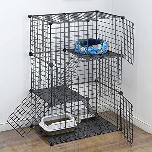 ANSNOW Katzenkäfige, Katzenkäfige Für Den Innenbereich, Groß, Katzenlaufstall, Katzenhauskäfig, Katzenkäfig Im Freien, Katzenkäfig, Laufstall, Geeignet Für 2–3 Erwachsene Katzen/75 cm * 49 cm * 109 ANSNOW Katzenkäfige, Katzenkäfige Für Den Innenbereich, Groß, Katzenlaufstall, Katzenhauskäfig, Katzenkäfig Im Freien, Katzenkäfig, Laufstall, Geeignet Für 2–3 Erwachsene Katzen/75 cm * 49 cm * 109 von ANSNOW