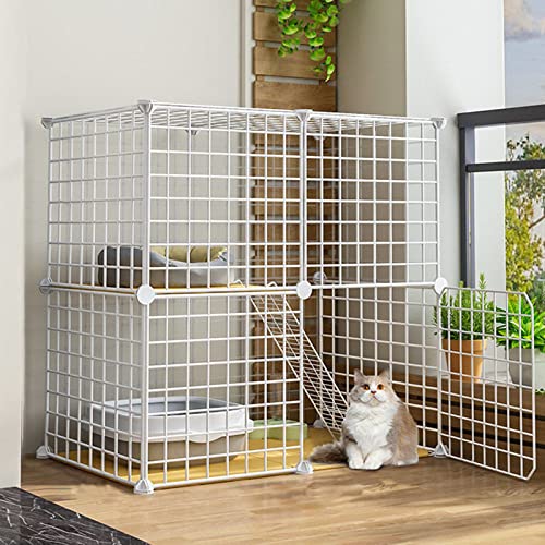 ANSNOW Katzenkäfige, Katzenkäfige Mittlerer Größe, Katzenhaus Für Den Außenbereich, Zusammenklappbares Großes Katzenhaus Für Den Innenbereich, Mit Leiter/75Cm*49Cm*73Cm - B ANSNOW Katzenkäfige, Katzenkäfige Mittlerer Größe, Katzenhaus Für Den Außenbereich, Zusammenklappbares Großes Katzenhaus Für Den Innenbereich, Mit Leiter/75Cm*49Cm*73Cm - B von ANSNOW